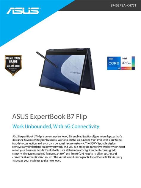 Asus ExpertBook B7 Flip